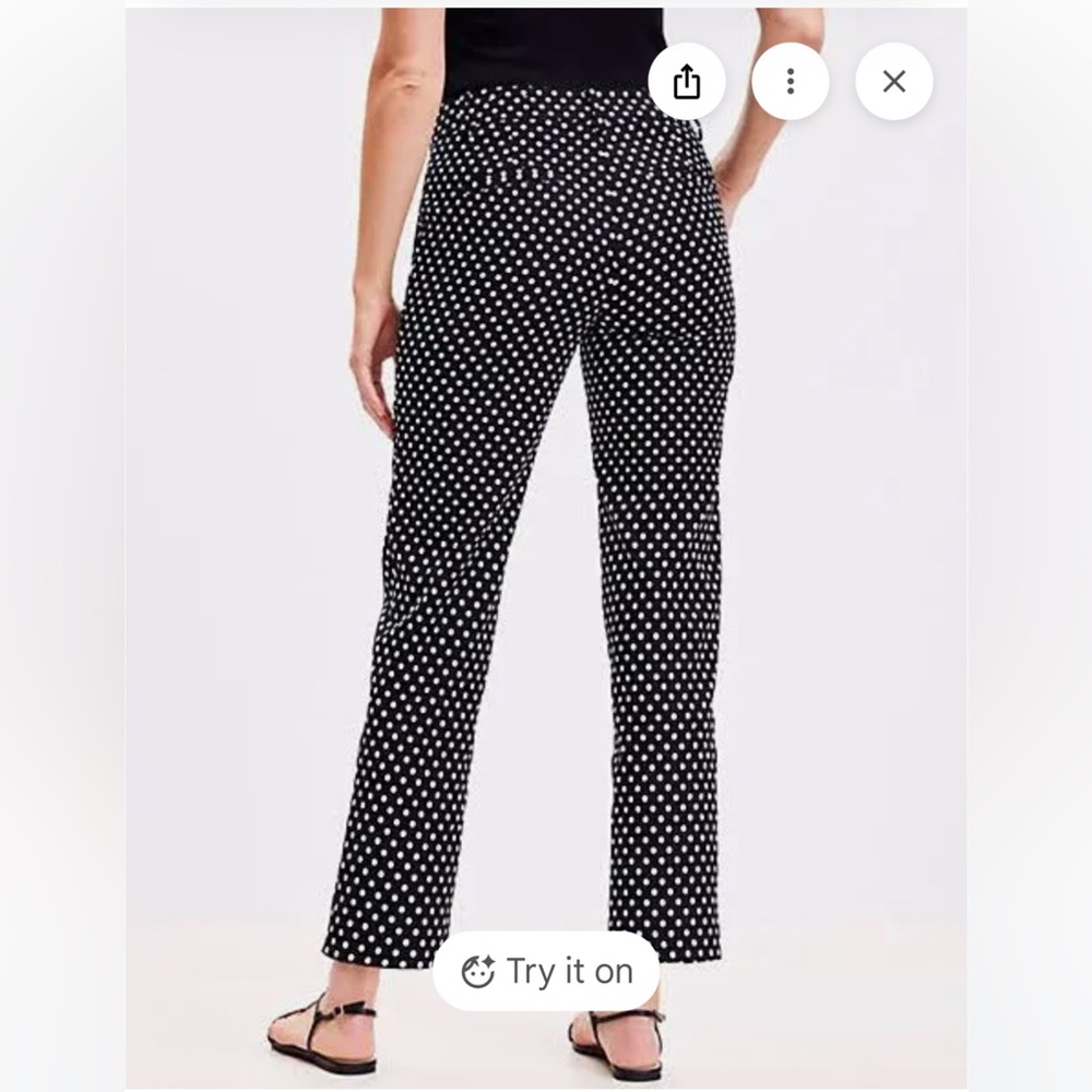 Ann Taylor Loft Riviera Marisa Fit Ankle Pant Size 6 Black - Picture 5 of 10